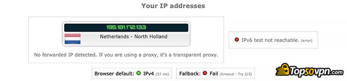 Avast Secureline VPN: Rò rỉ IP.