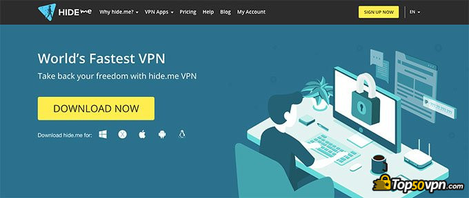 Đánh giá Hide.me VPN: Trang nhất ấn tượng.