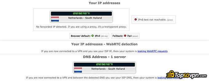 Đánh giá Private Internet Access: Rò rỉ IP.