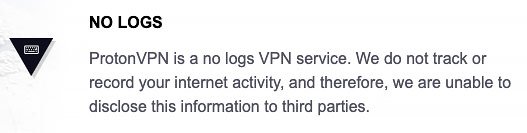 Đánh giá Proton VPN: Không ghi nhật ký.